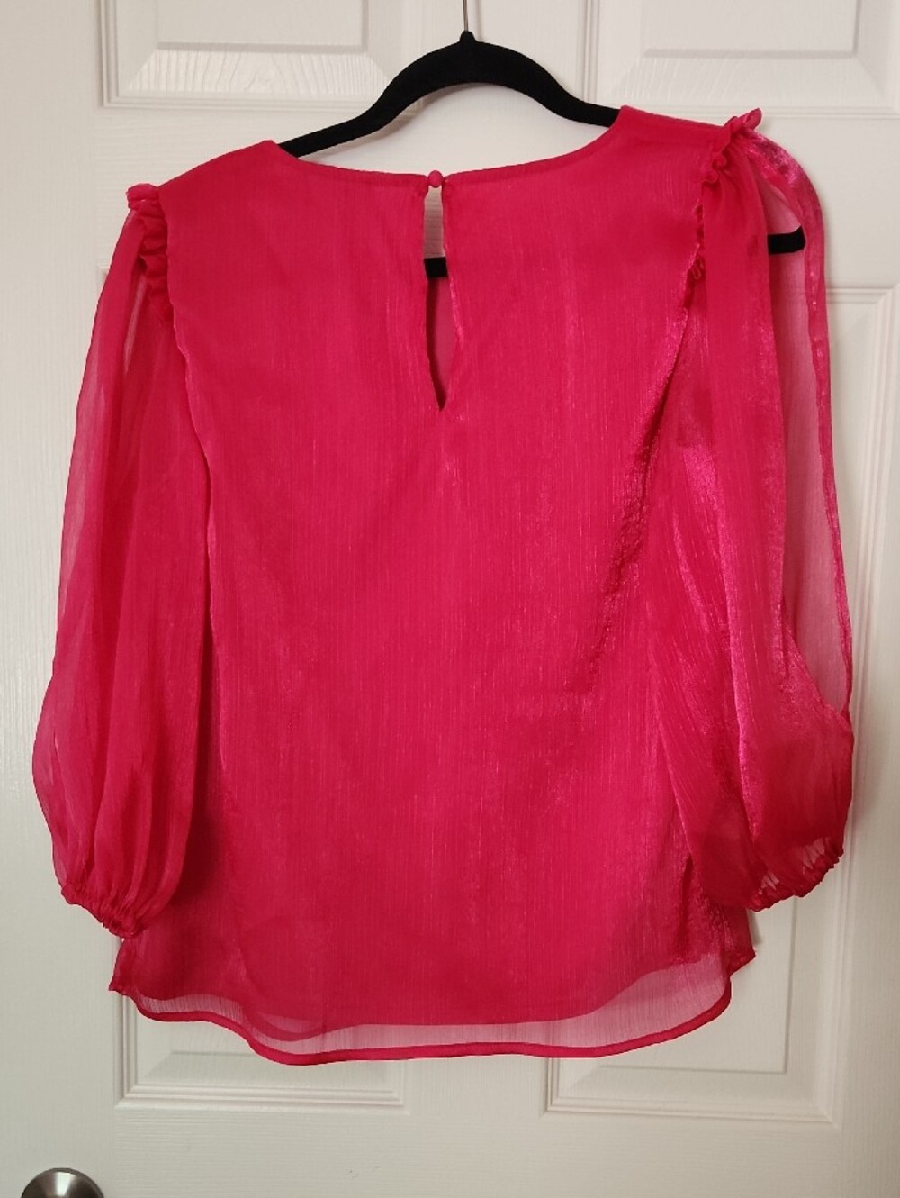 CeCe Bright Pink Shell Top - Picture 3 of 3